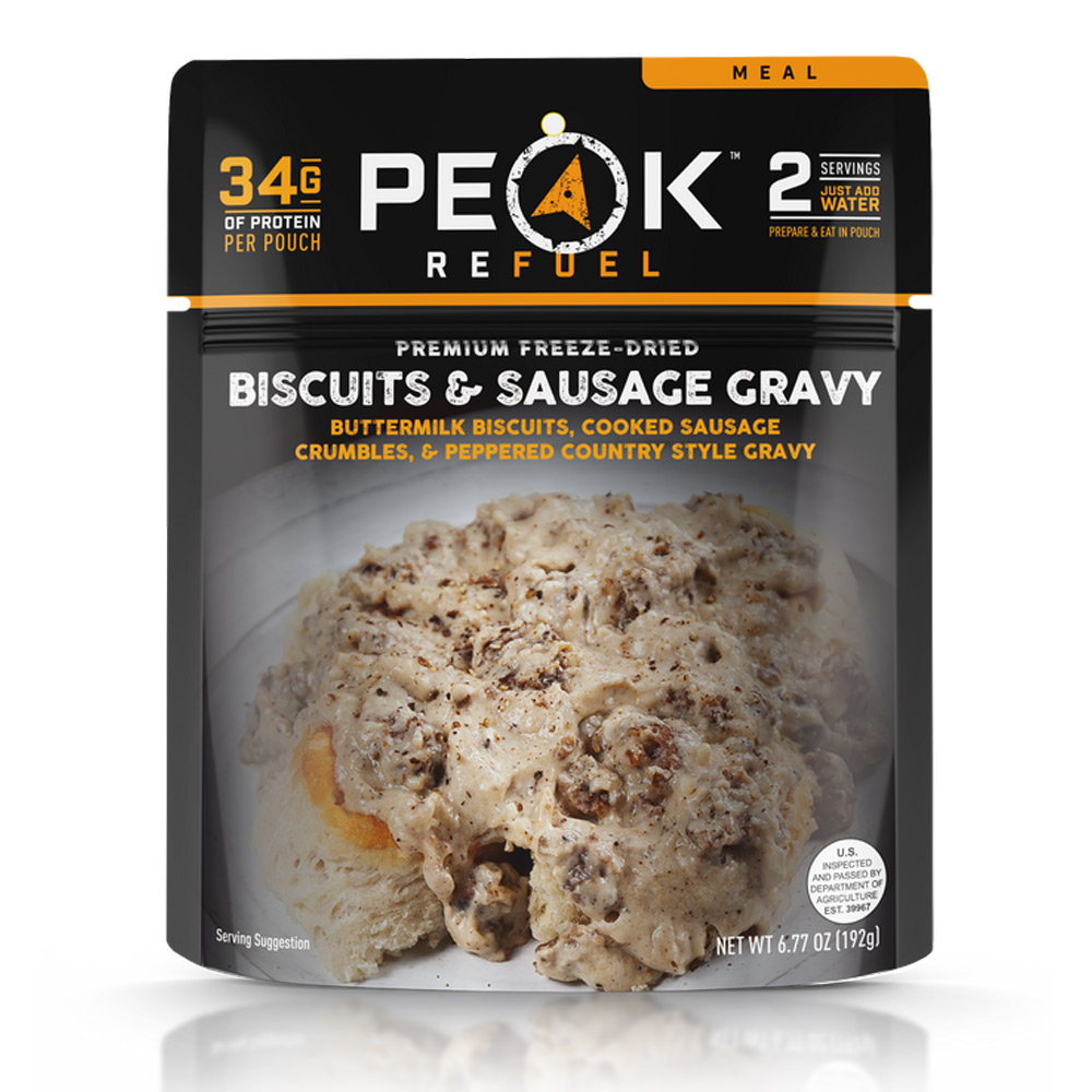 Peak Refuel Biscuits and Sausage Gravy